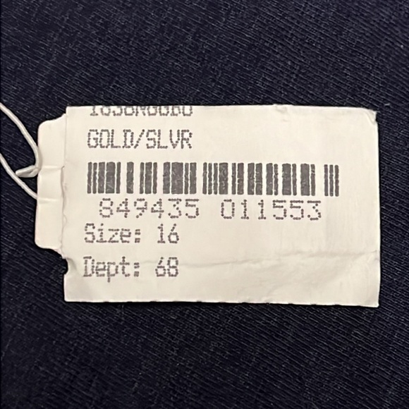 Anna Beck gold plated sterling silver and onyx necklace. NWT - Picture 4 of 6